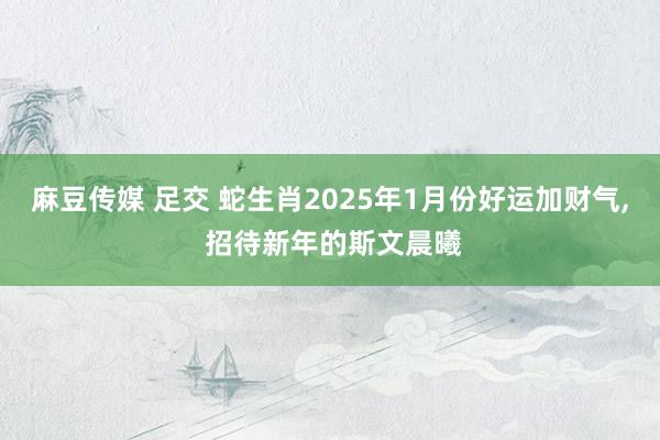 麻豆传媒 足交 蛇生肖2025年1月份好运加财气， 招待新年的斯文晨曦